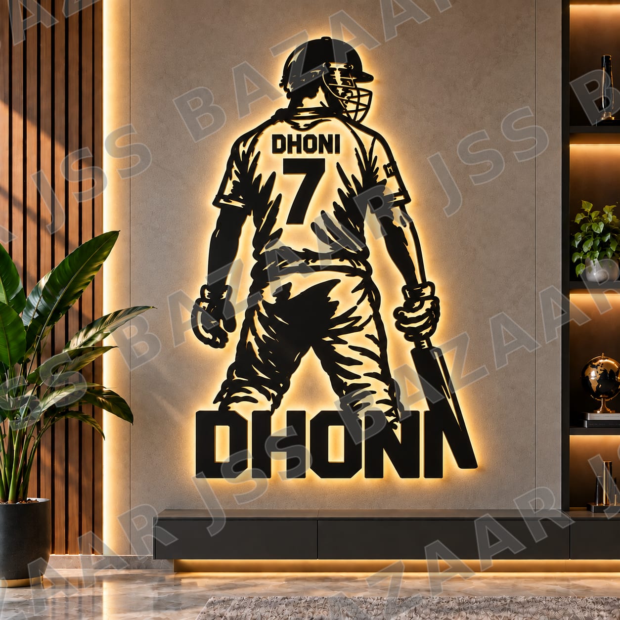 Dhoni 7 Metal Wall Art.