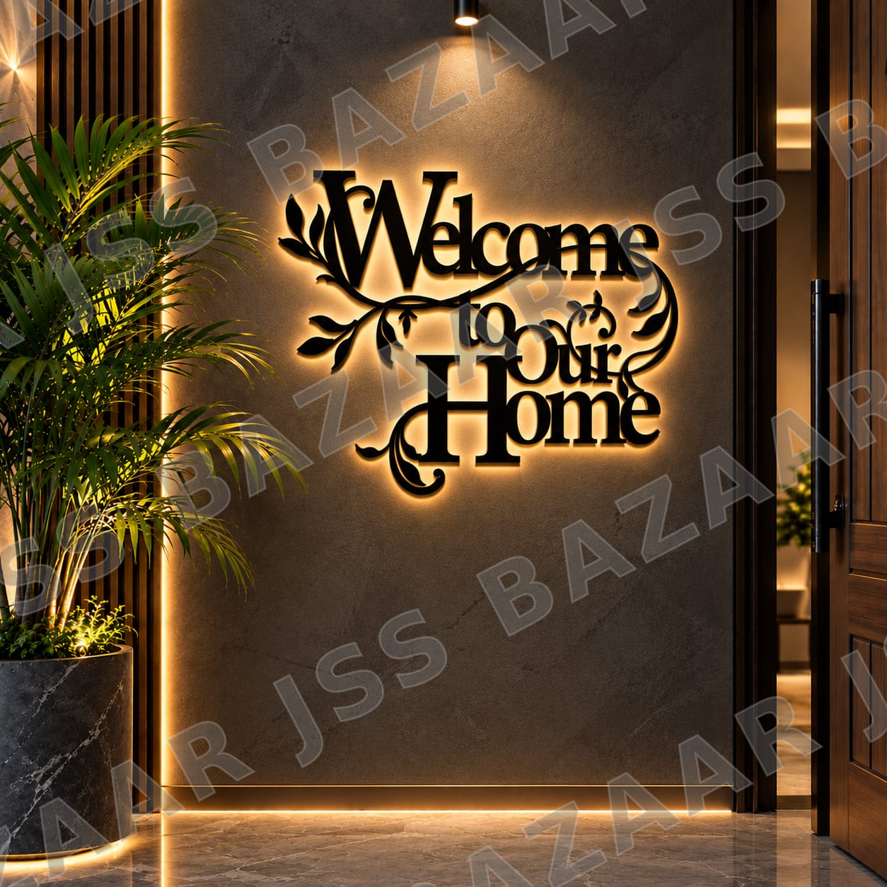 Welcome to our home metal wall art