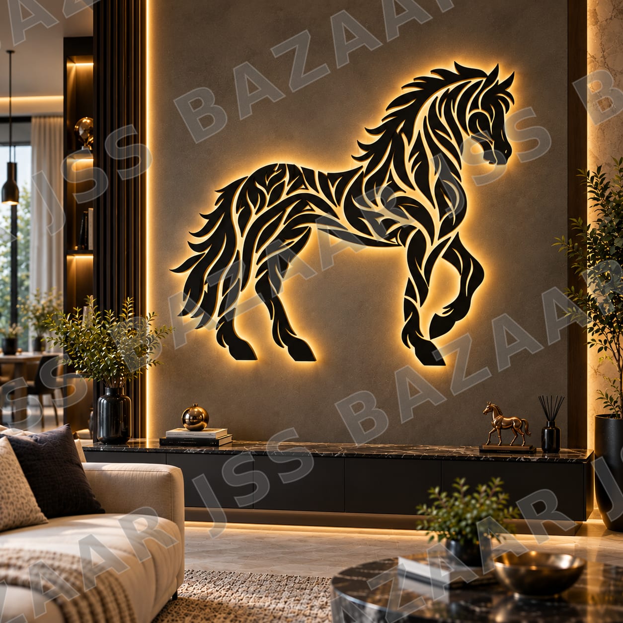 Horse Luxury metal wall art