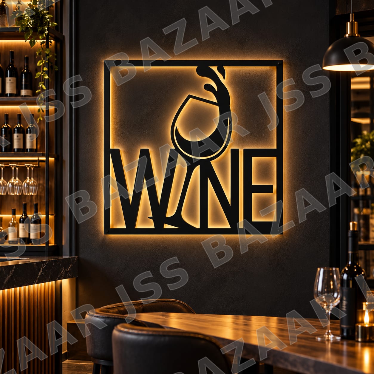 Wine Metal Wall Art.