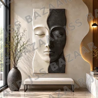 Dual Face Wooden Wall Art
