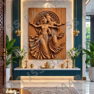 shiv-parvati-premium-3d-wooden-wall-art