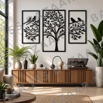 Tree 3 Pieces Metal Wall Art