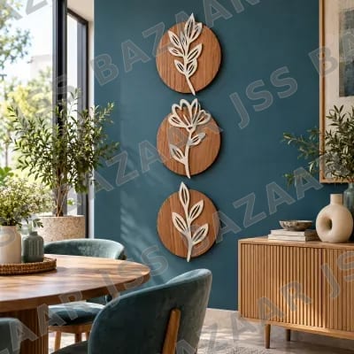 Botanical Trio Wooden Wall Art Set
