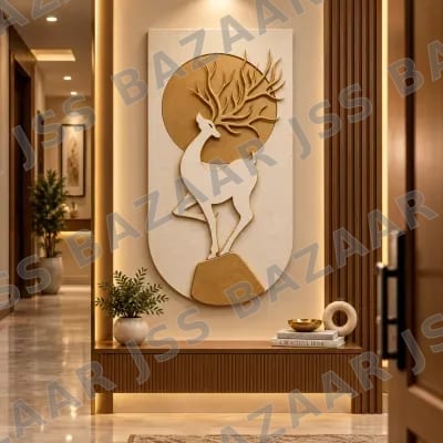 dear wooden wall art