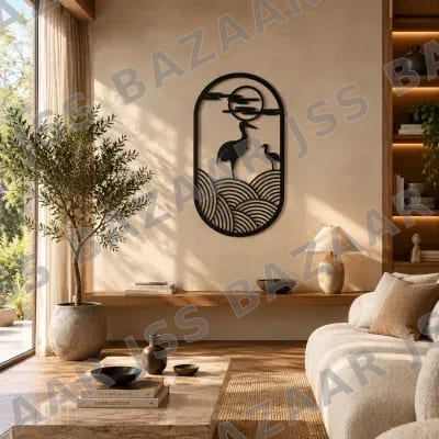 premium peaceful bird metal wall art