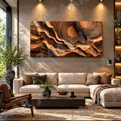 Organic Wave Wooden Wall Art
