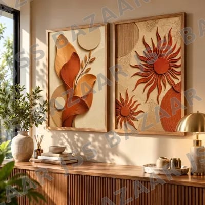 Sunflower Elegance Wooden Wall Art