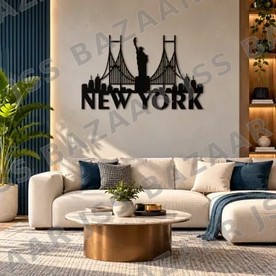 New York Skyline Metal Wall Art