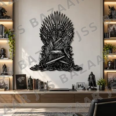 Iron Throne Metal Wall Art