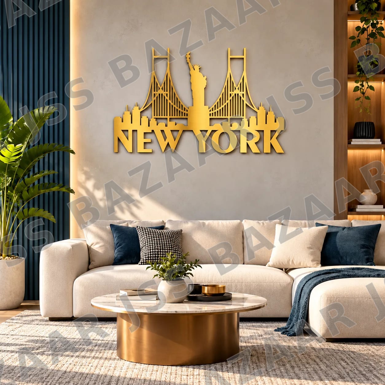 New York Skyline Metal Wall Art - Image 3