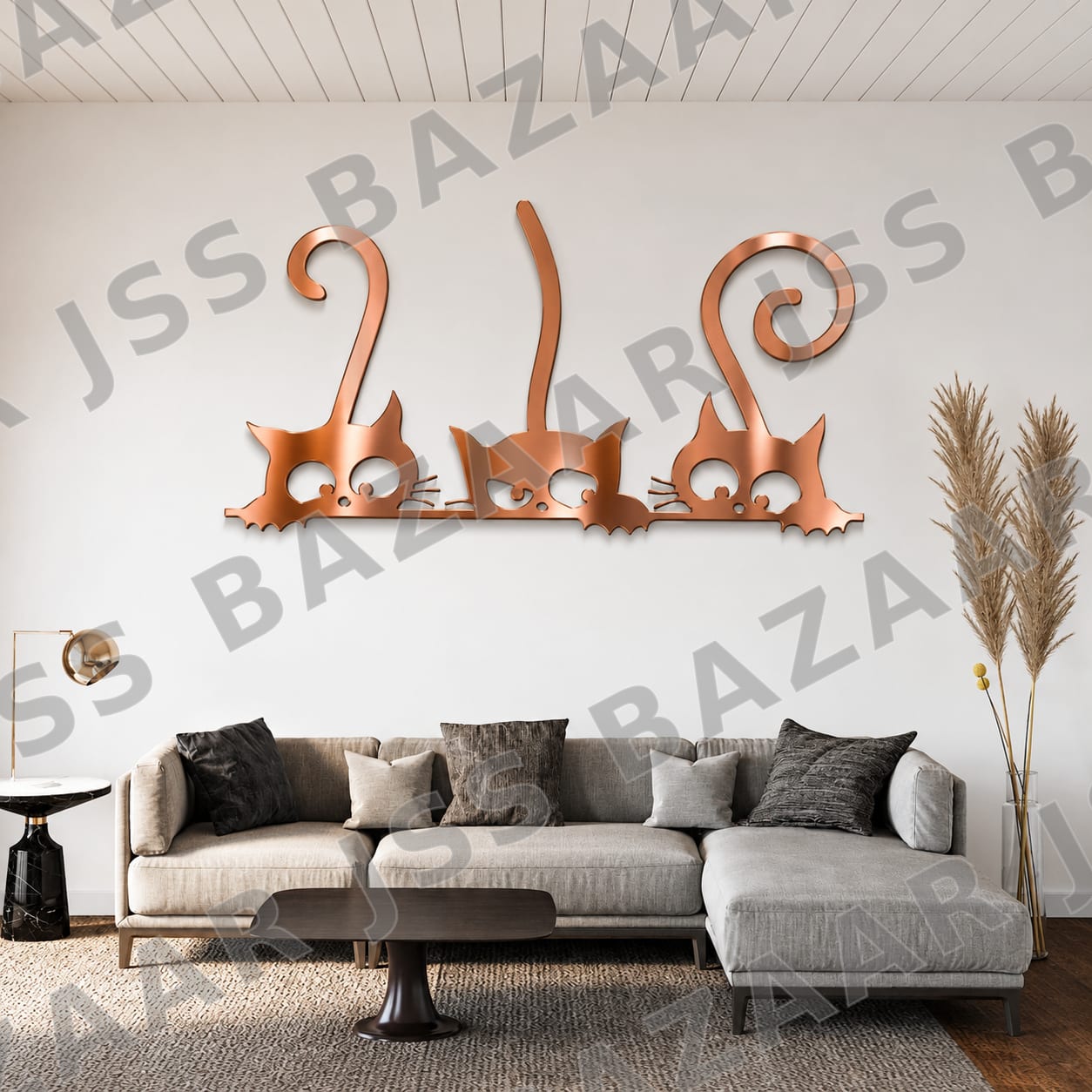 Cat Trio Metal Wall Art - Image 5