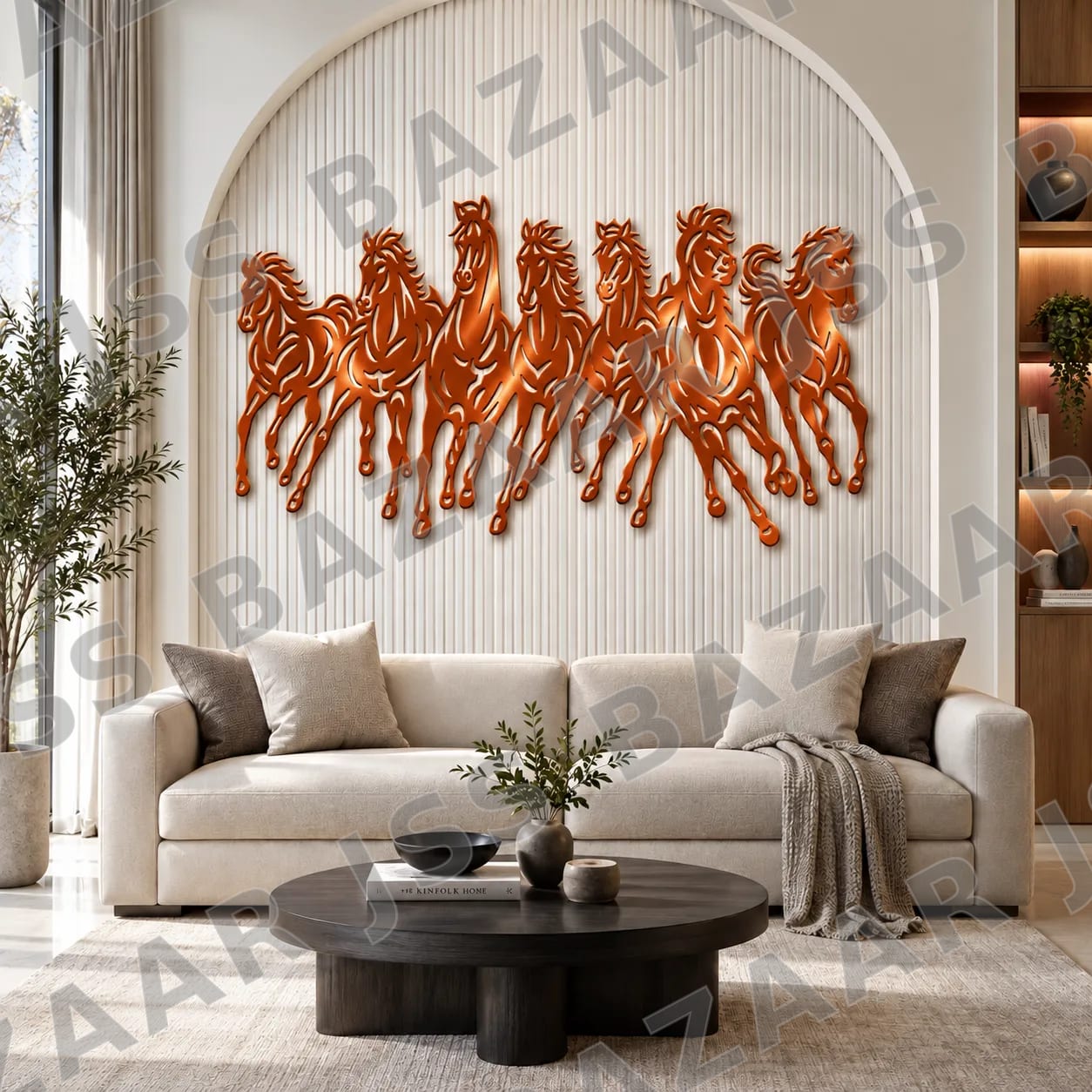 Seven Horses Metal Wall Art - Image 6