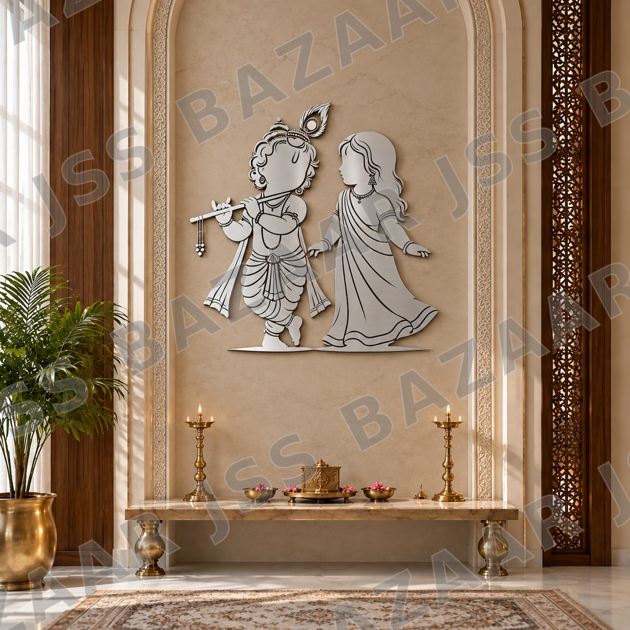 mini-radha-krishna-metal-wall-art - Image 6