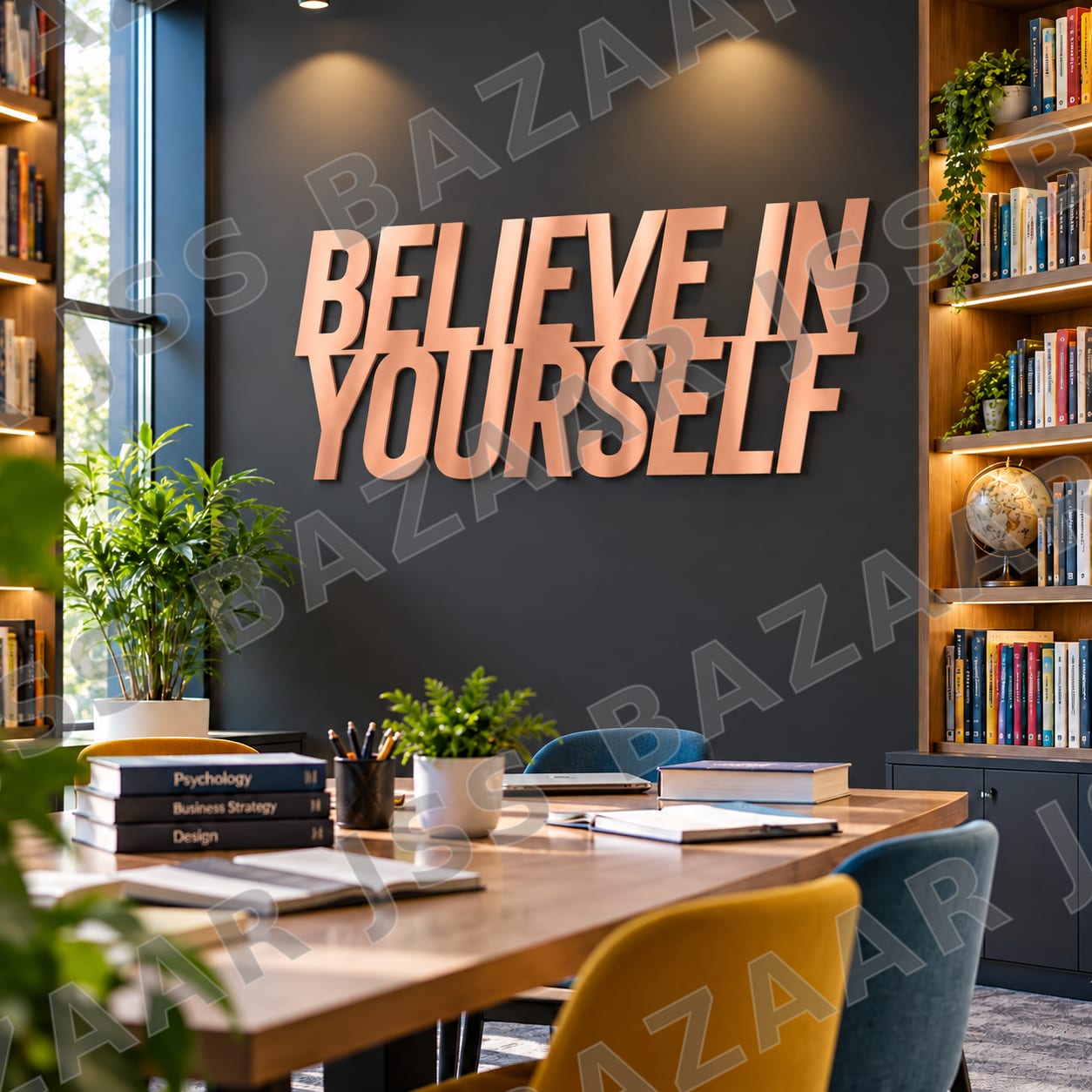 Believe yourself metal wall art - Image 6