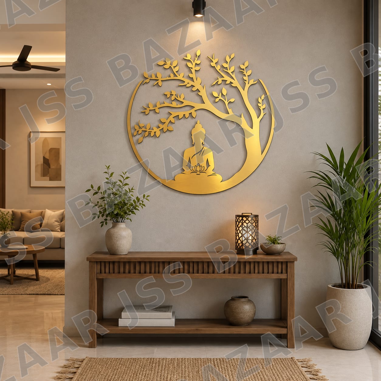 premium-budha-meditating-tree-wall-art - Image 4