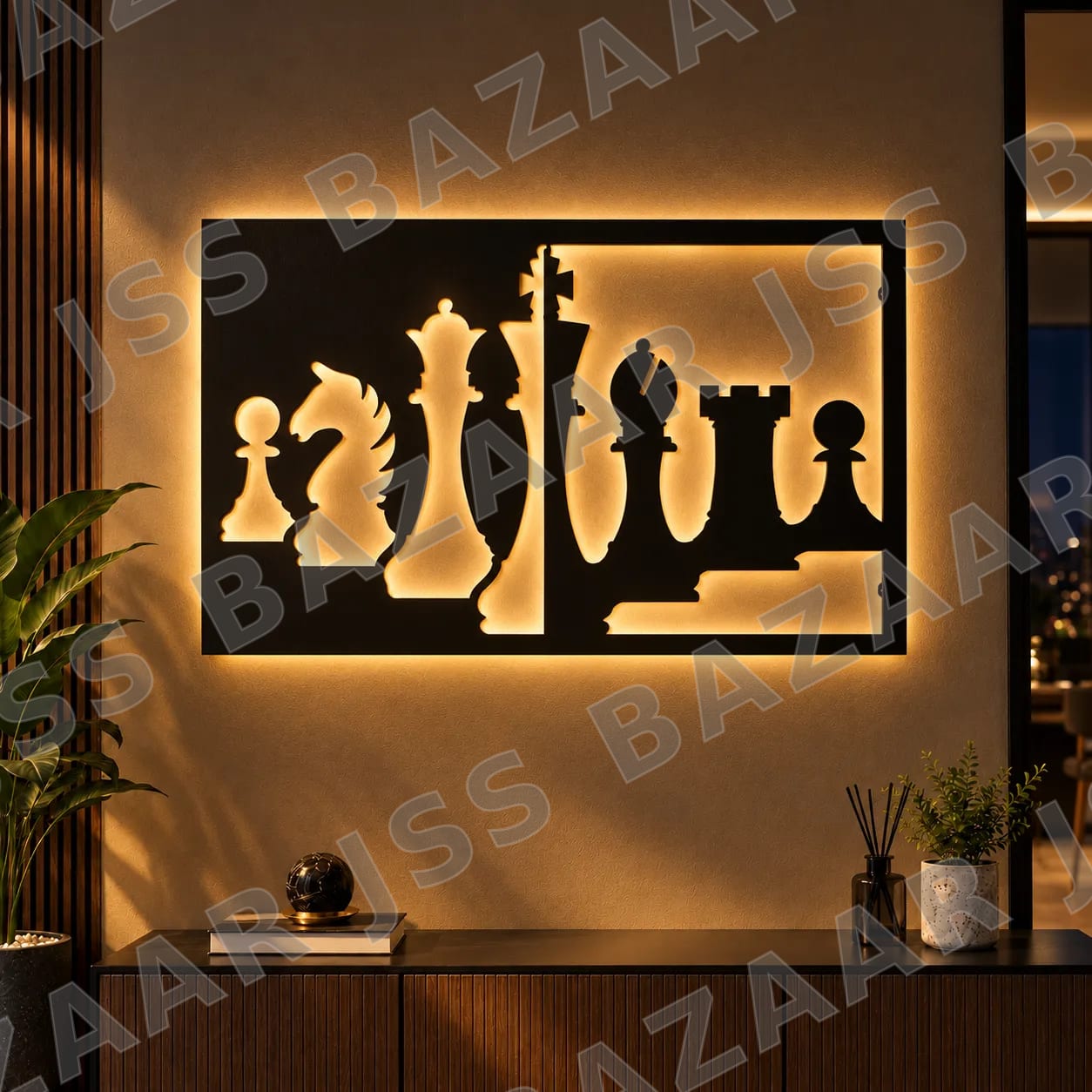 Chess Pieces Metal Wall Art - Image 7