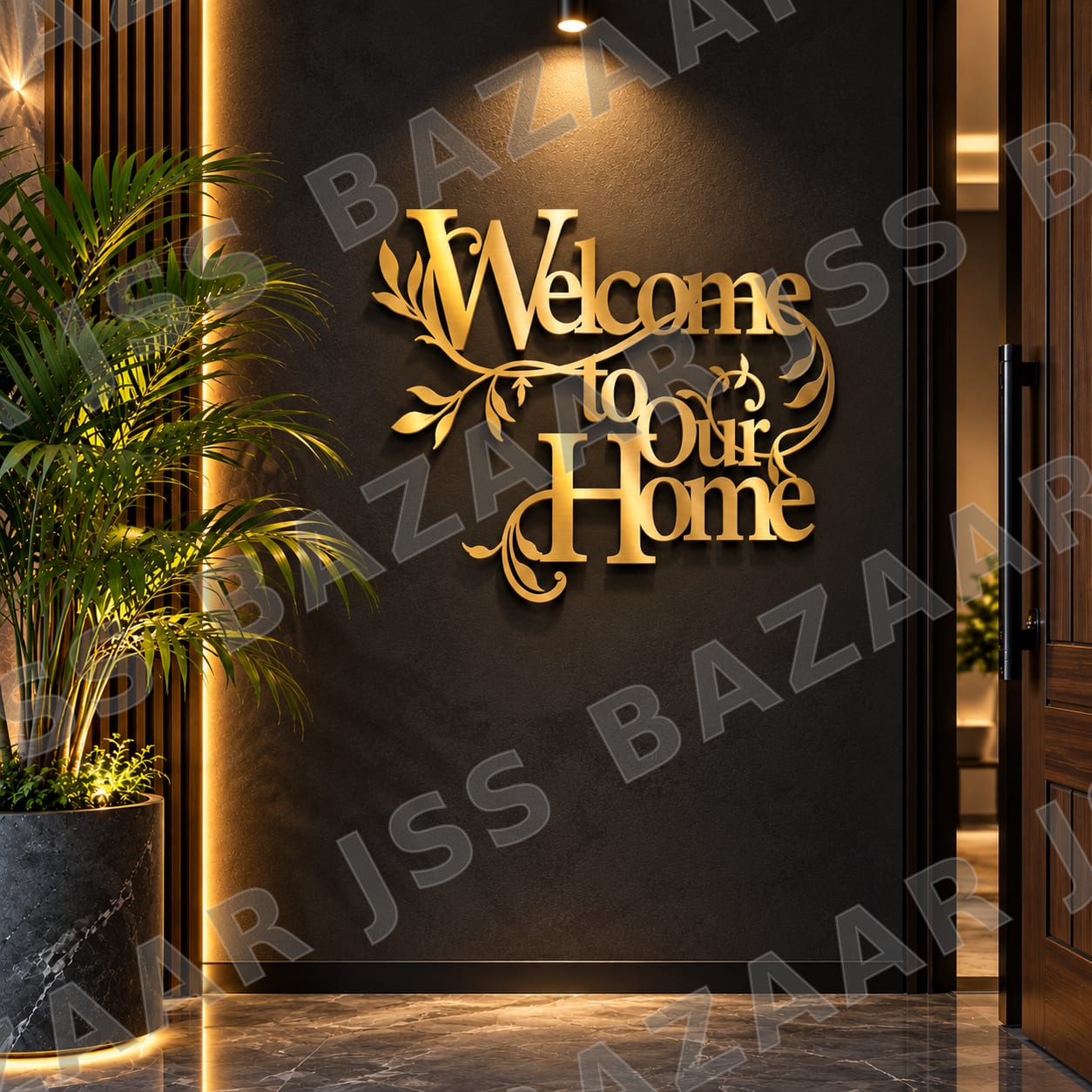 Welcome to our home metal wall art - Image 6
