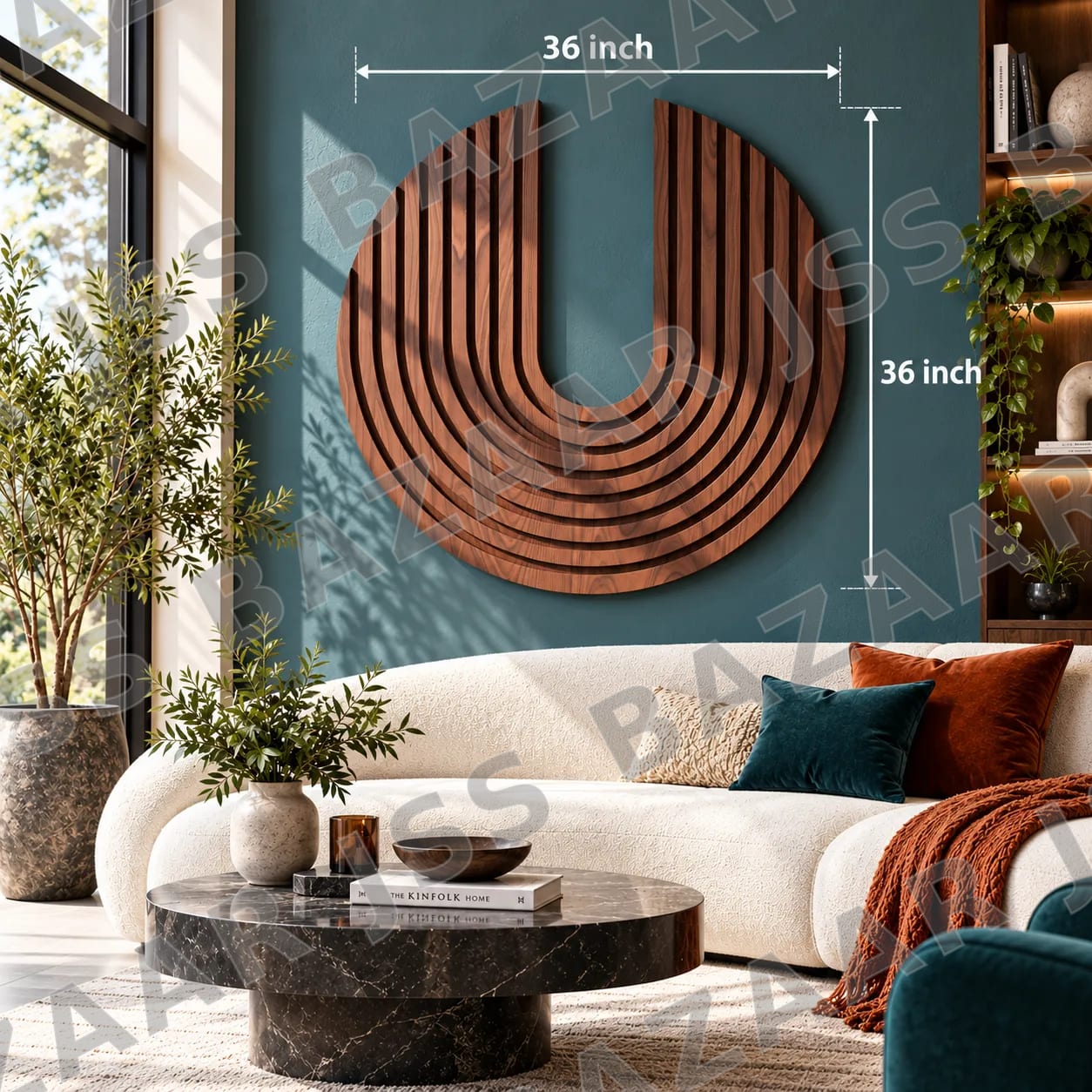 Infinity Curve Wooden Wall Art - Image 4