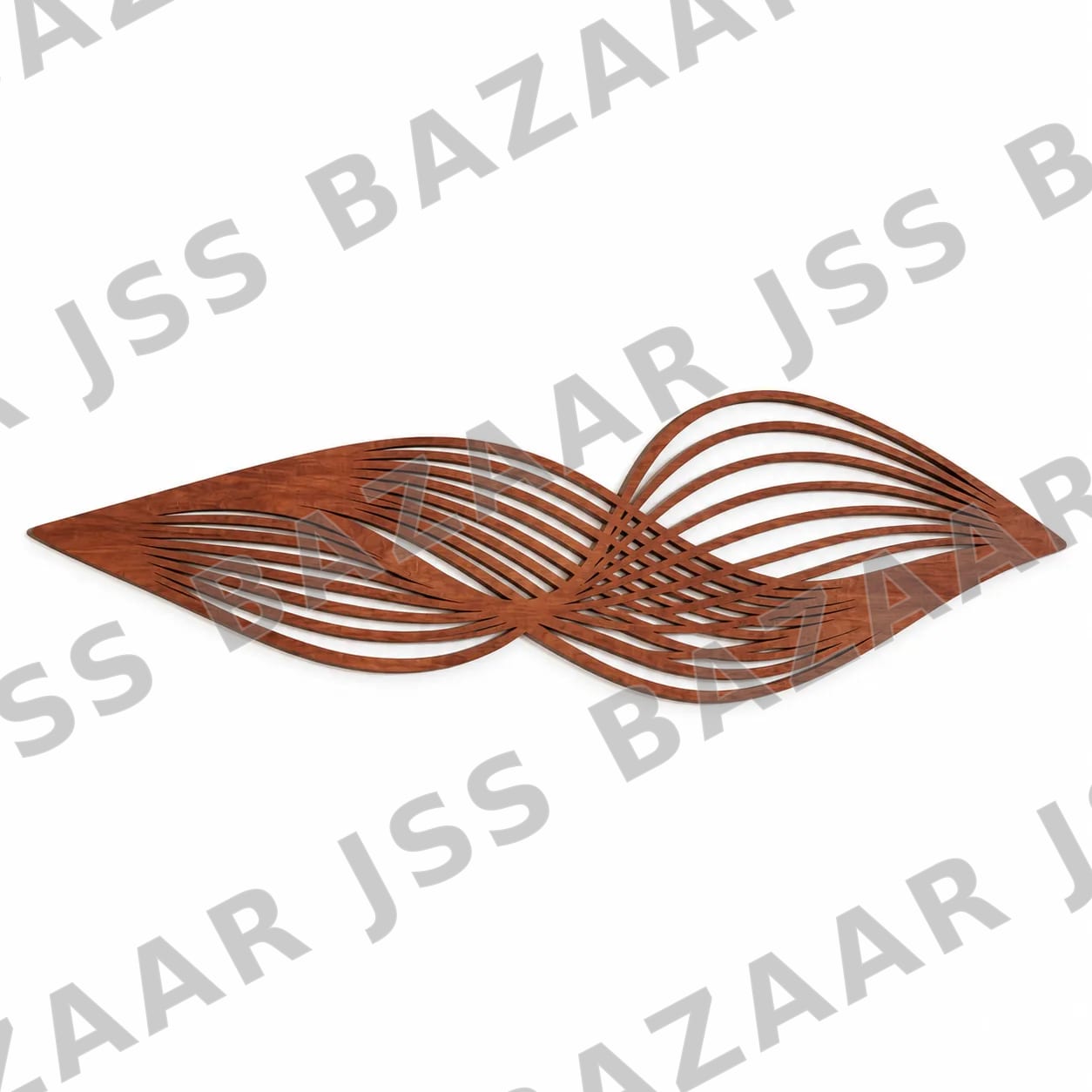 Interwoven Leaf Wooden Wall Art - Image 1