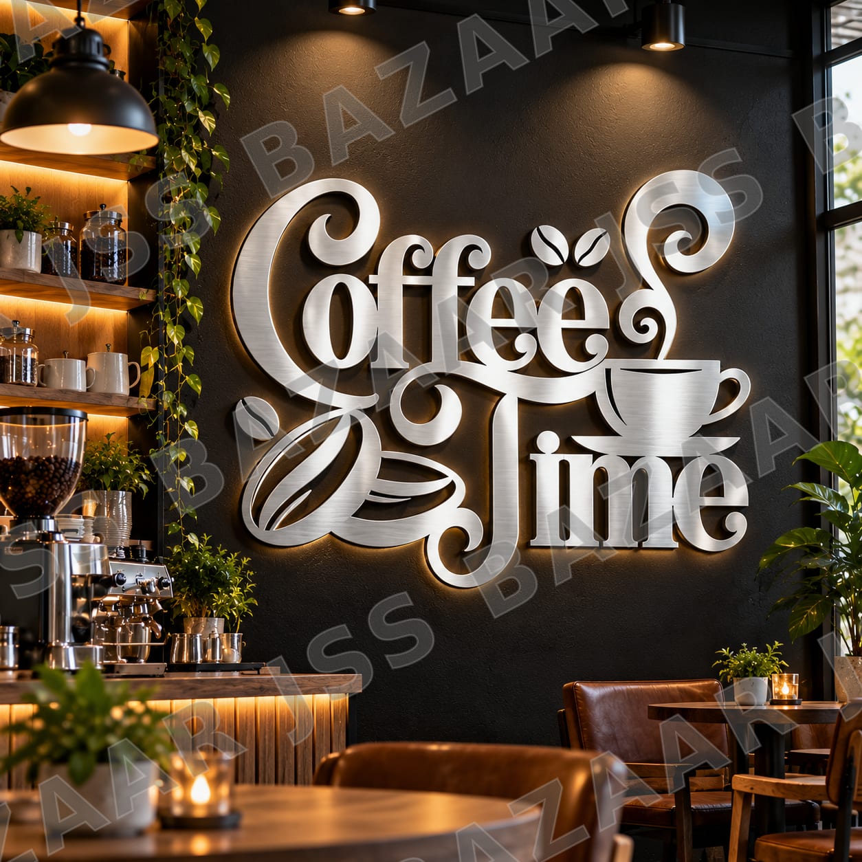 Coffee Time Metal Wall Art - Image 6