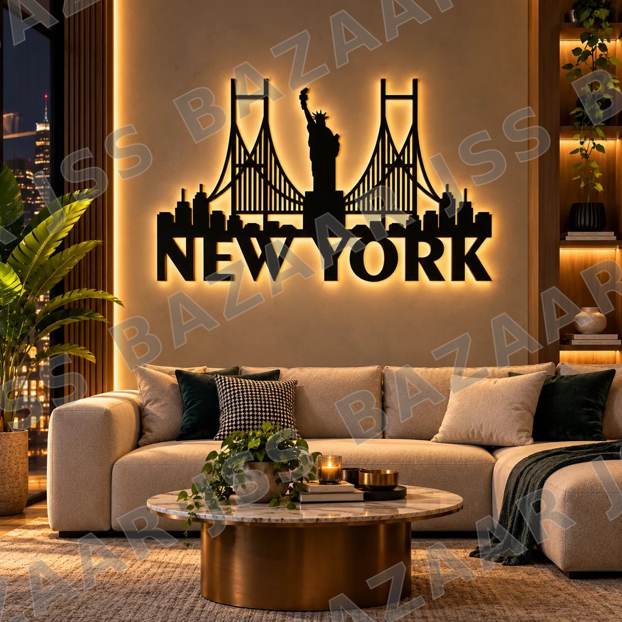 New York Skyline Metal Wall Art - Image 5