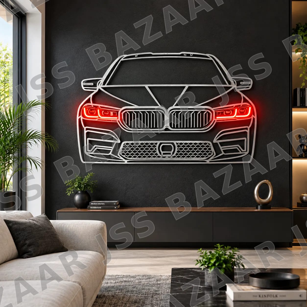 Luxury Sports Car Metal Wall Art - Image 4