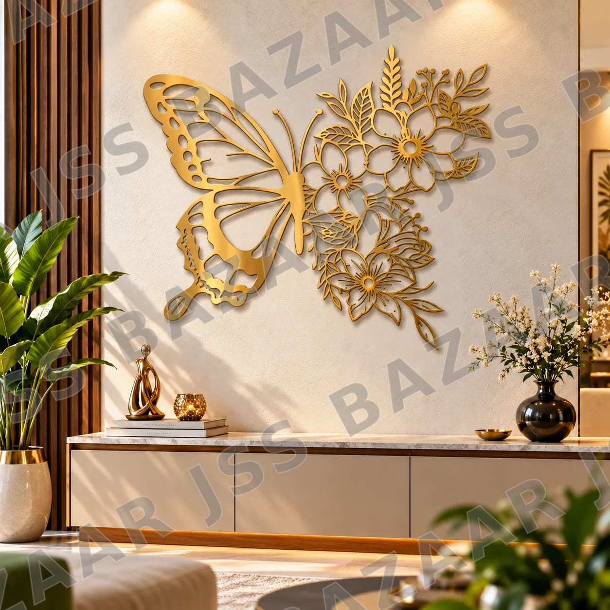 Butterfly Premium Metal Wall Art - Image 1