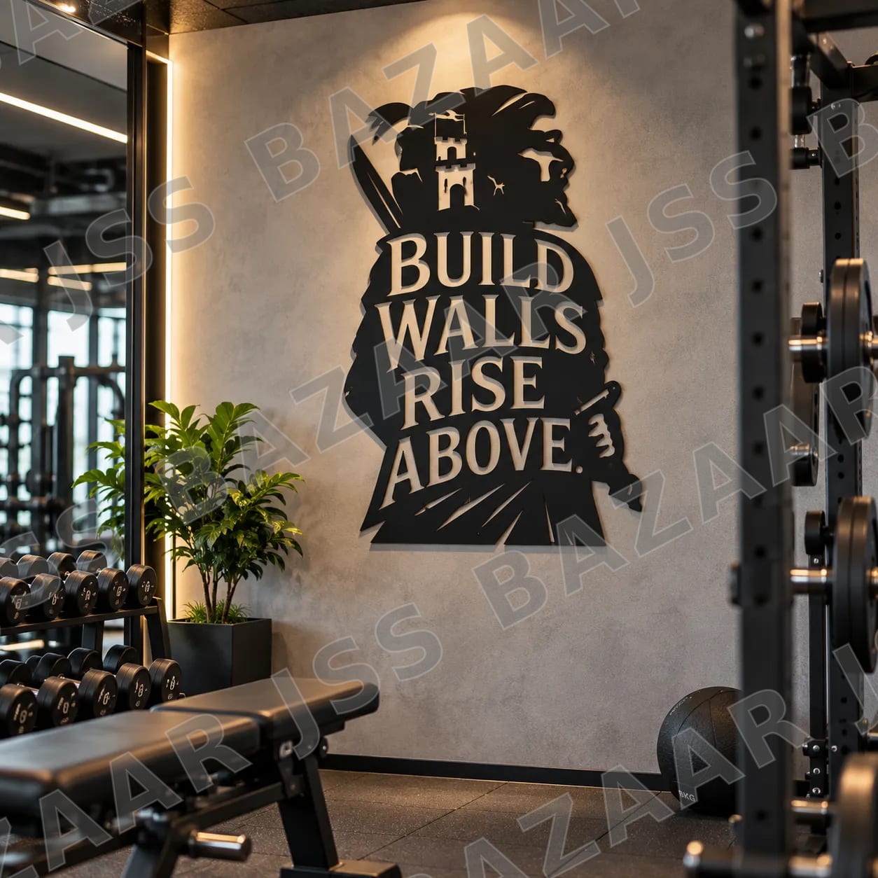 Build walls rise above metal wall art - Image 2
