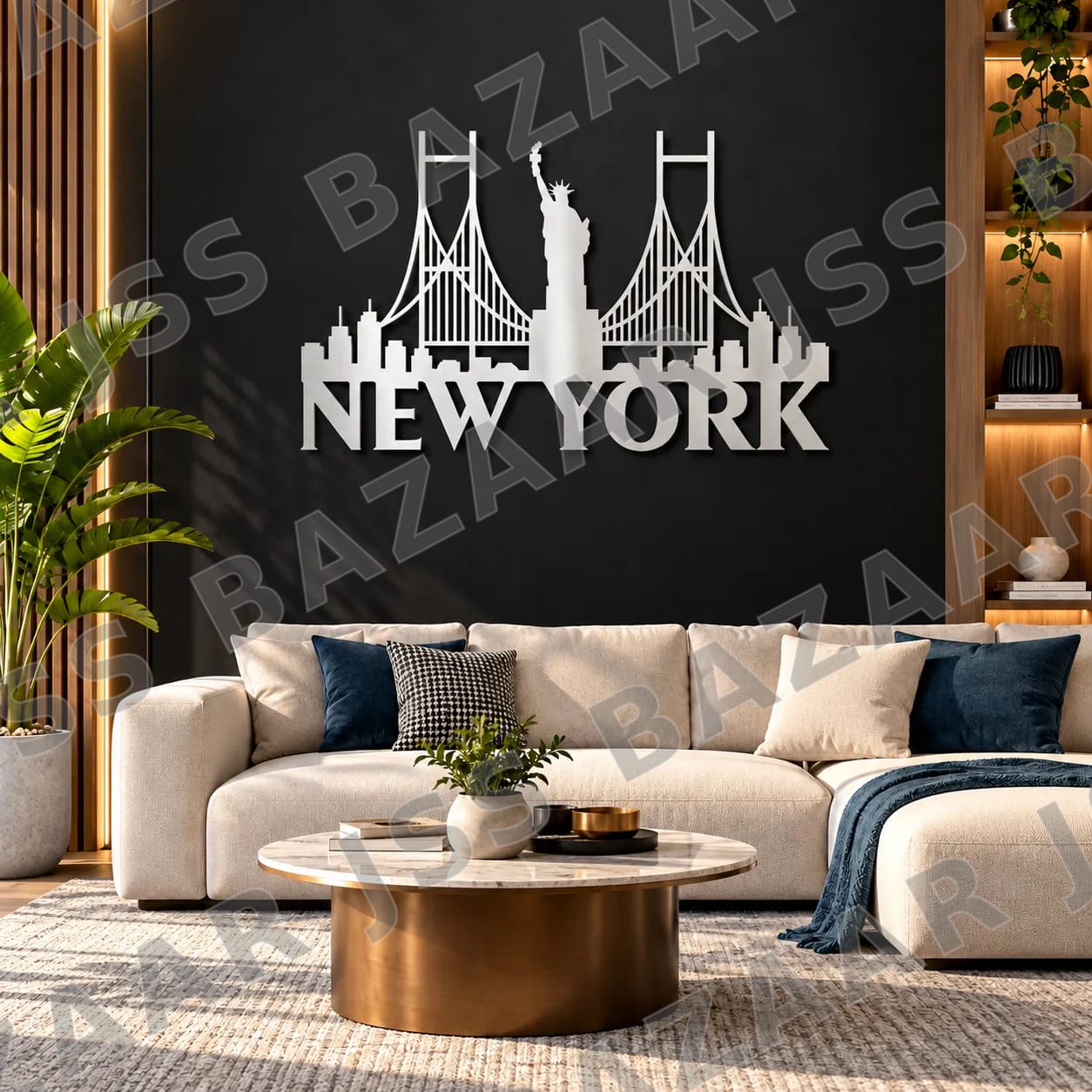 New York Skyline Metal Wall Art - Image 4