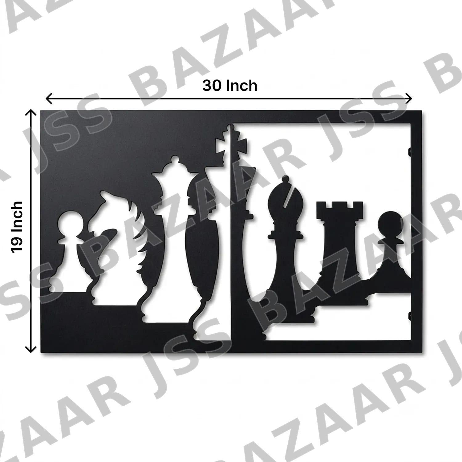 Chess Pieces Metal Wall Art - Image 6