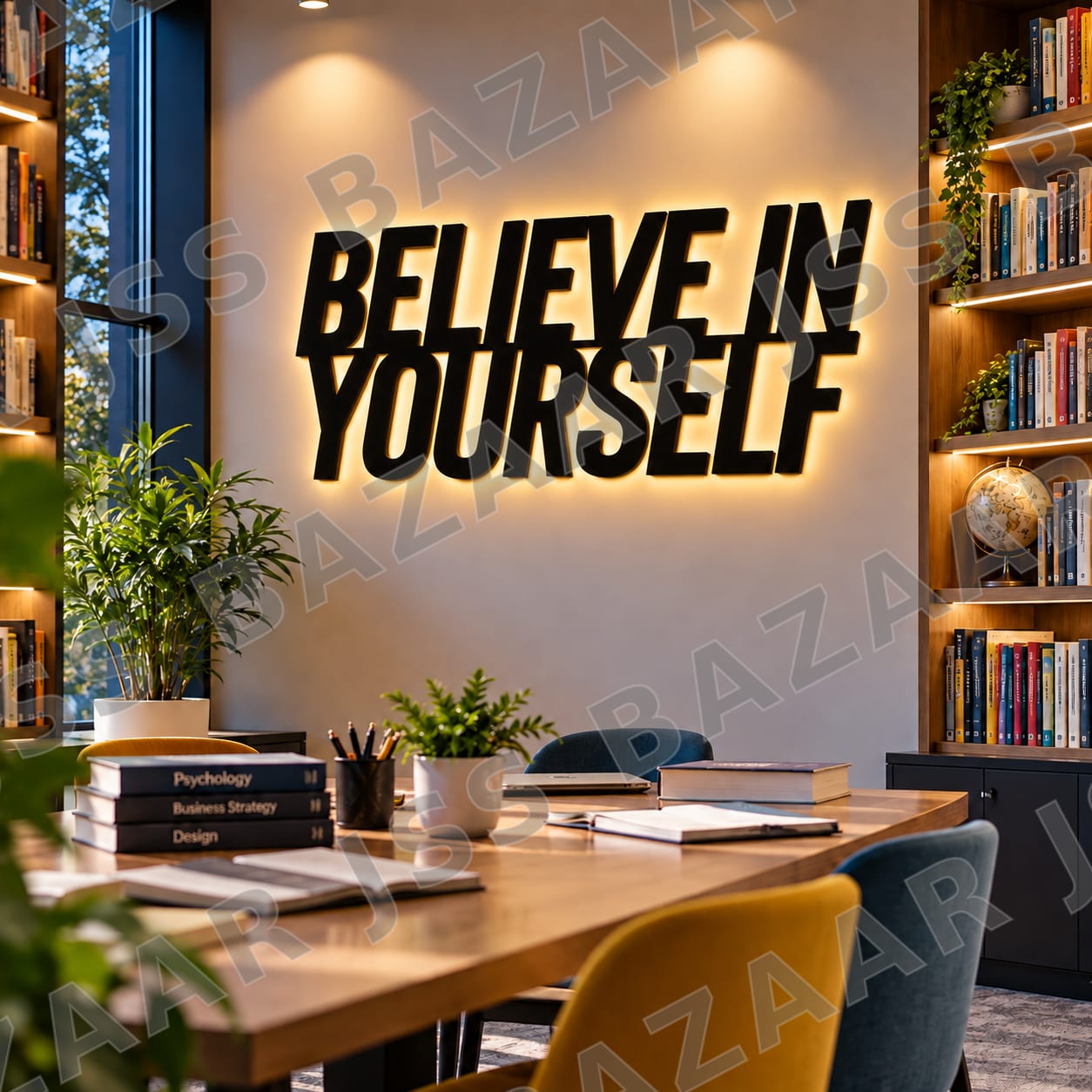 Believe yourself metal wall art - Image 4
