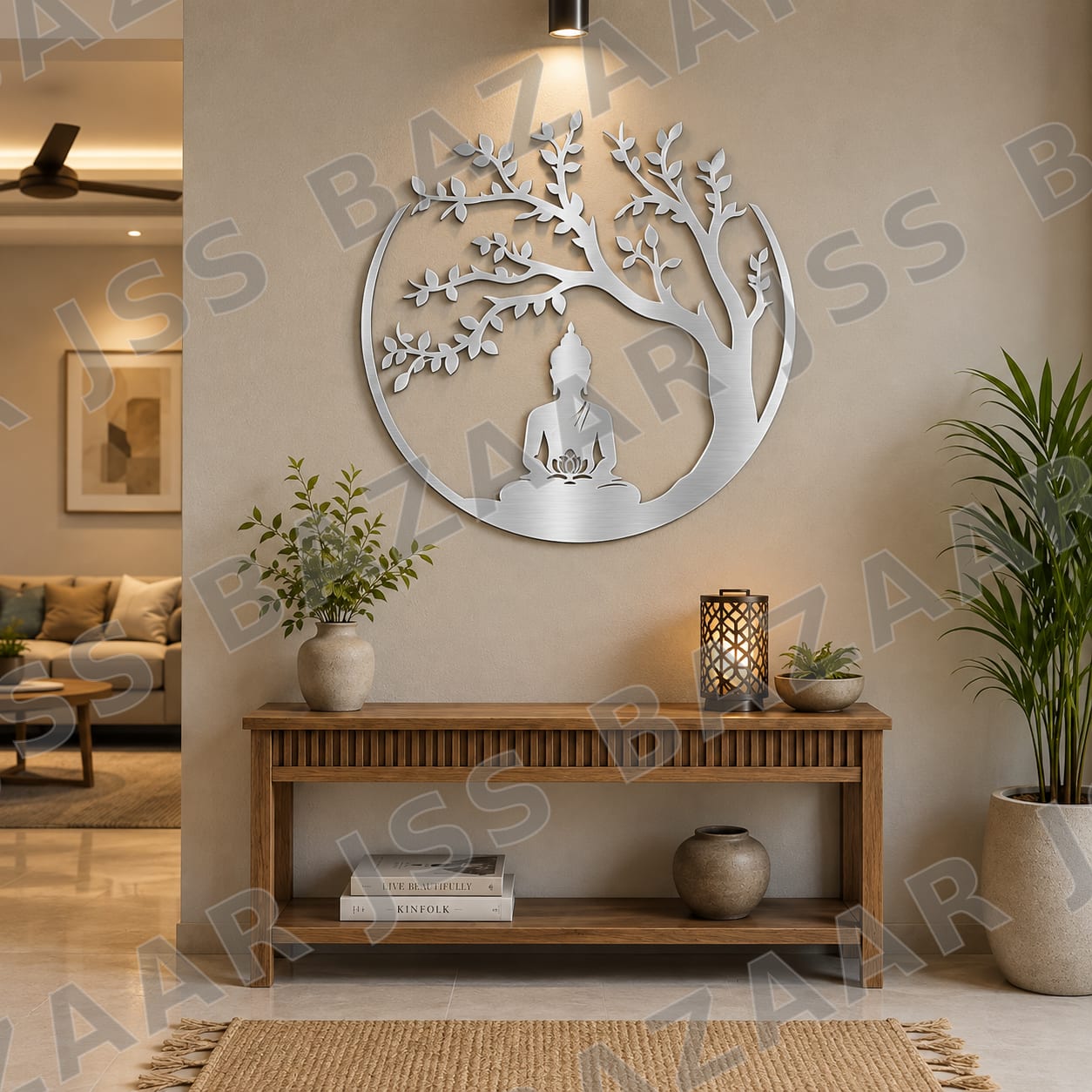 premium-budha-meditating-tree-wall-art - Image 5