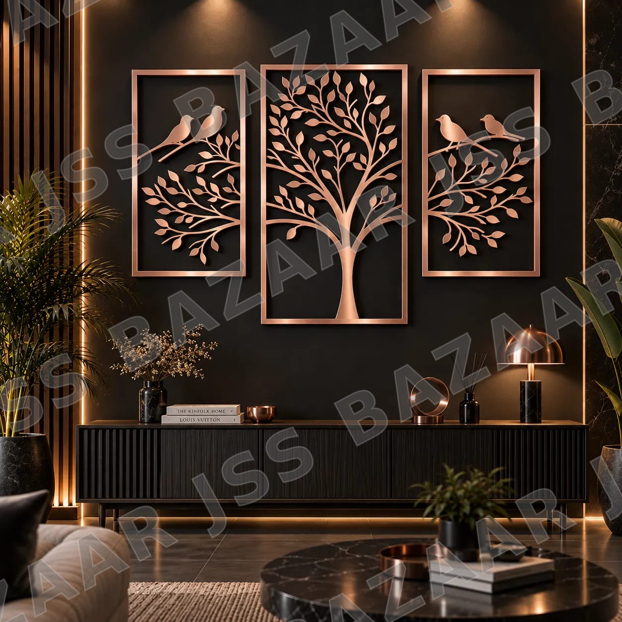 Tree 3 Pieces Metal Wall Art - Image 4