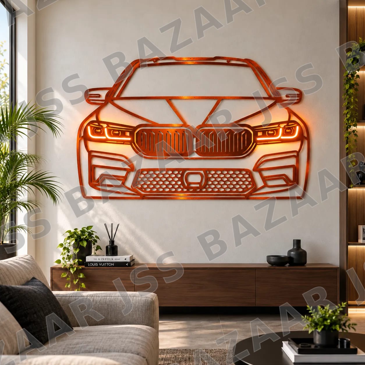 Luxury Sports Car Metal Wall Art - Image 6