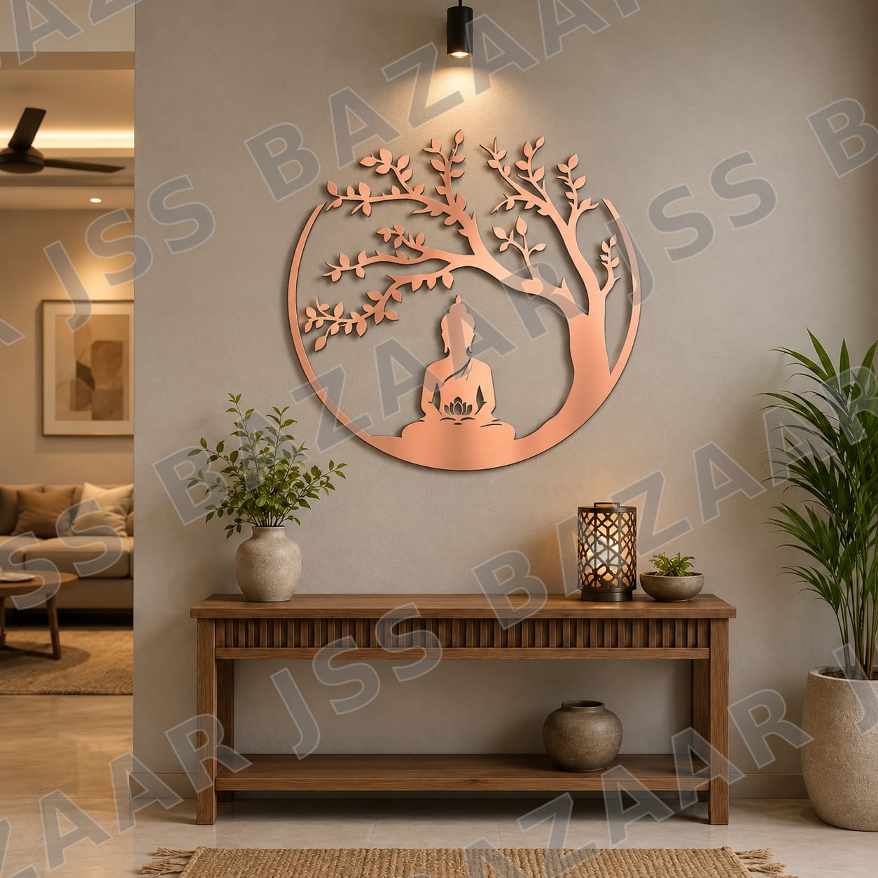 premium-budha-meditating-tree-wall-art - Image 3