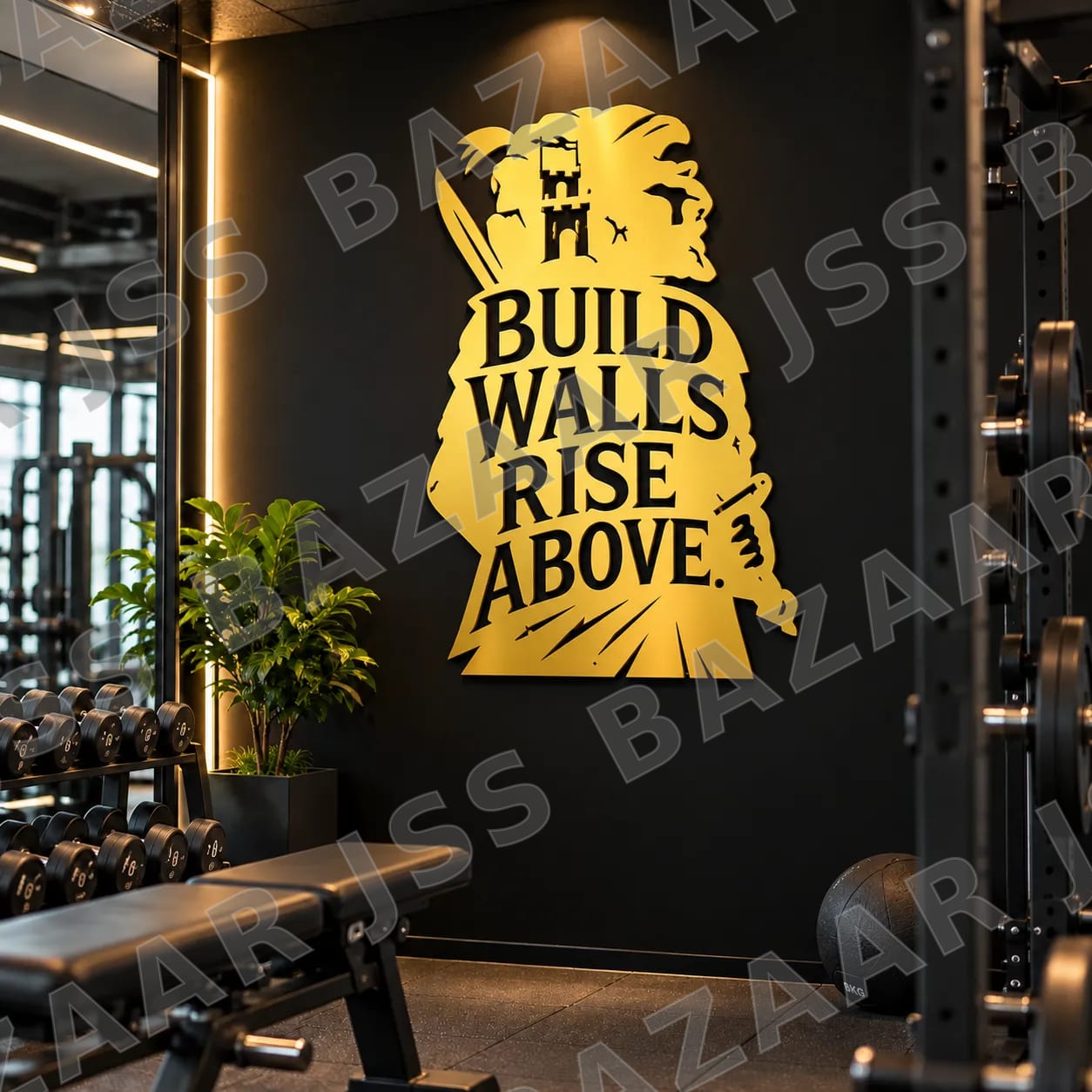 Build walls rise above metal wall art - Image 3