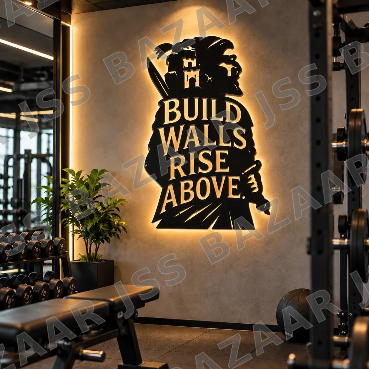 Build walls rise above metal wall art - Image 6