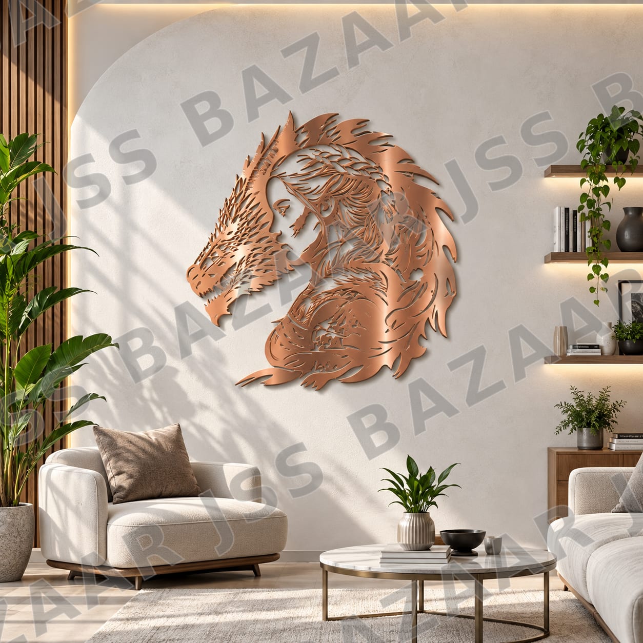 khaleesi with dragon metal wall art - Image 4