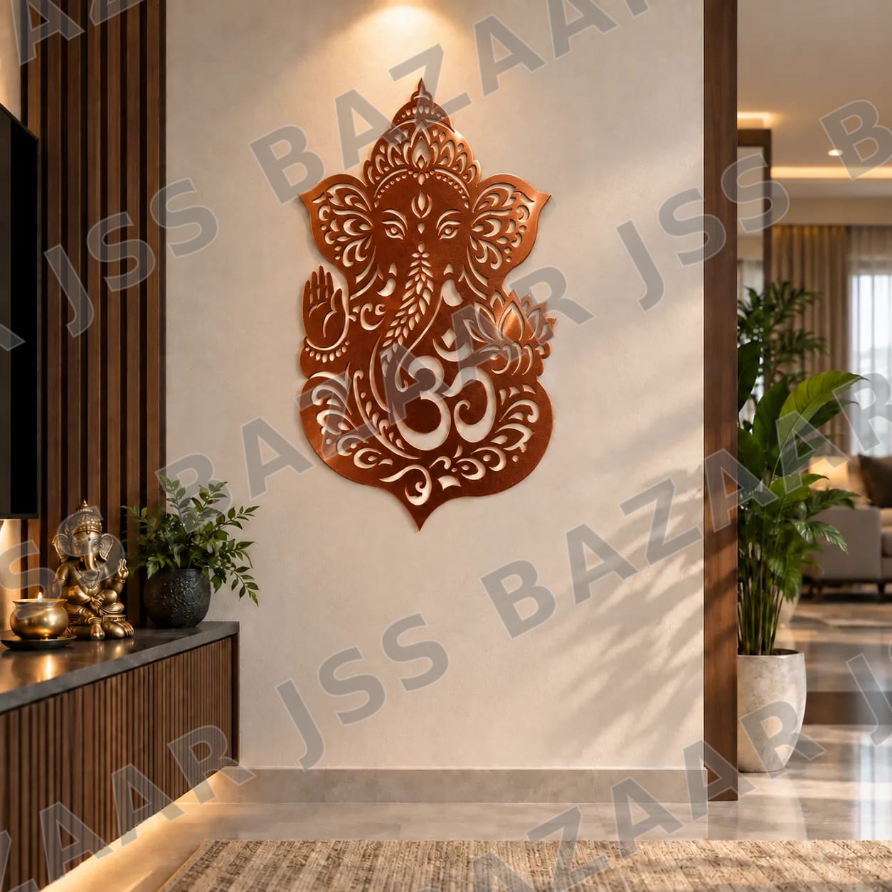 Ganesha Metal Wall Art - Image 1