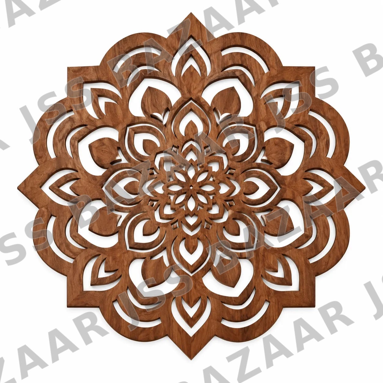 Mandala Floral Wooden Wall Art - Image 3