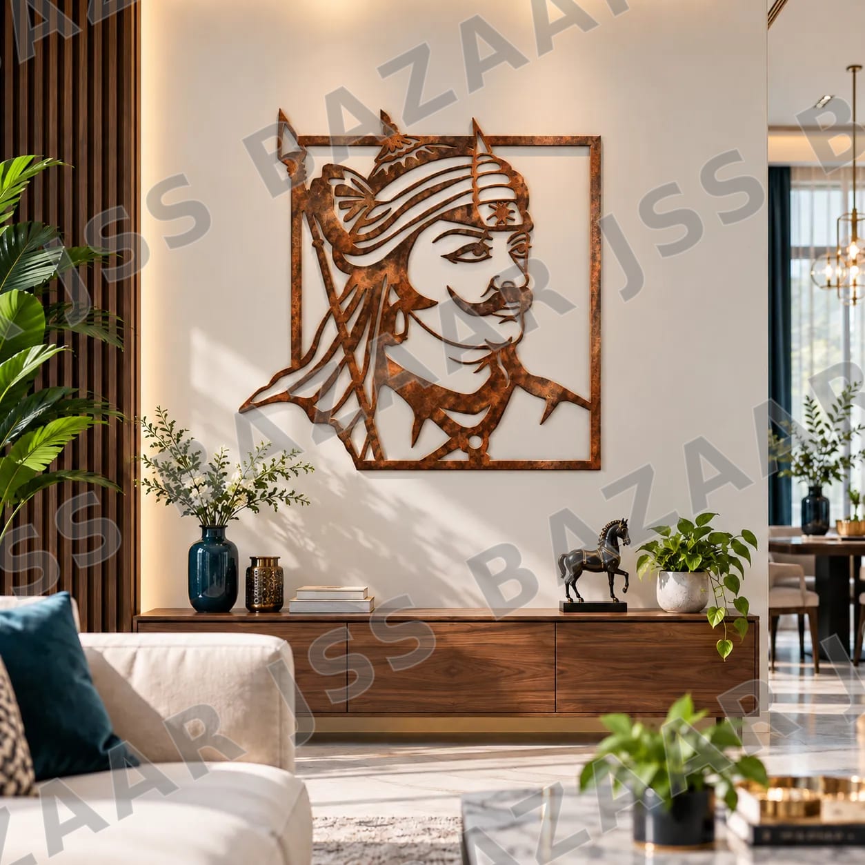 Maharana pratap metal wall art - Image 1