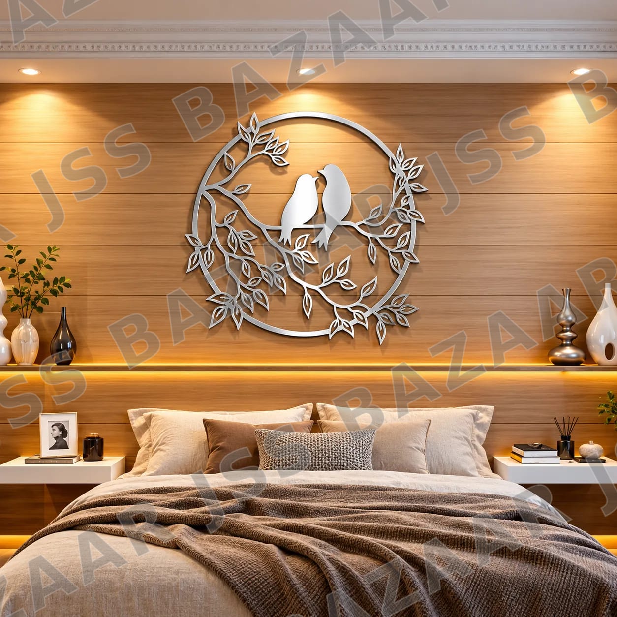 Birds on Branch Metal Wall Art - Image 5
