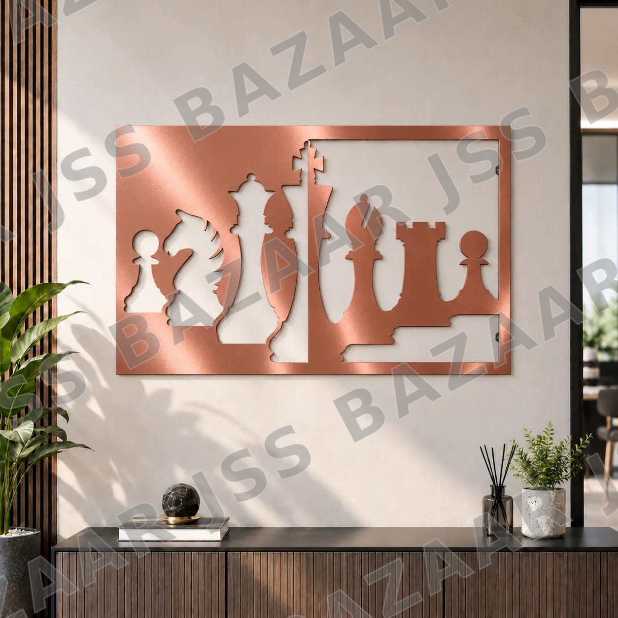 Chess Pieces Metal Wall Art - Image 5