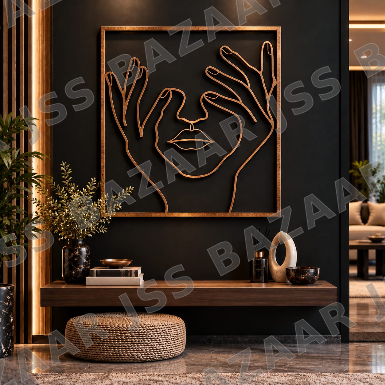 Female Expression Metal Wall Art - Image 1