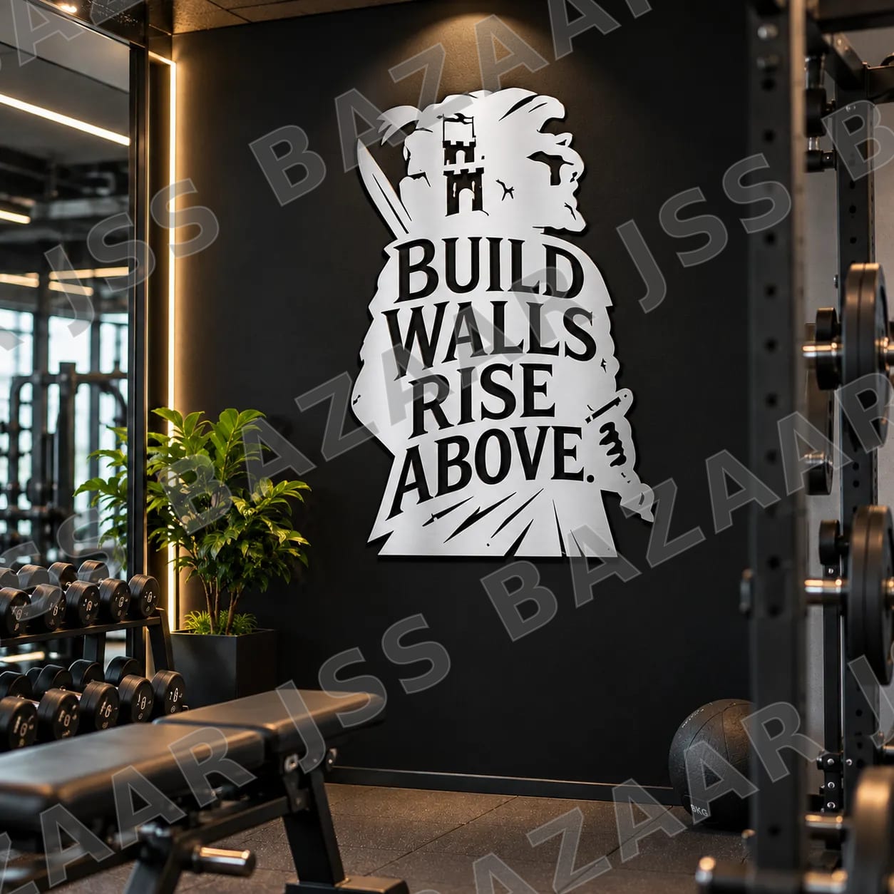 Build walls rise above metal wall art - Image 5