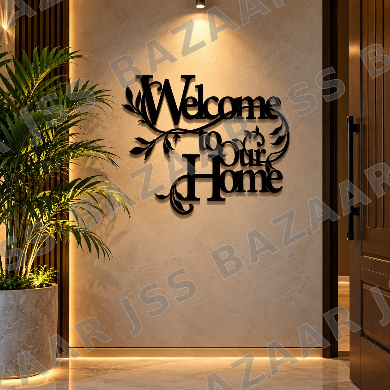 Welcome to our home metal wall art - Image 3