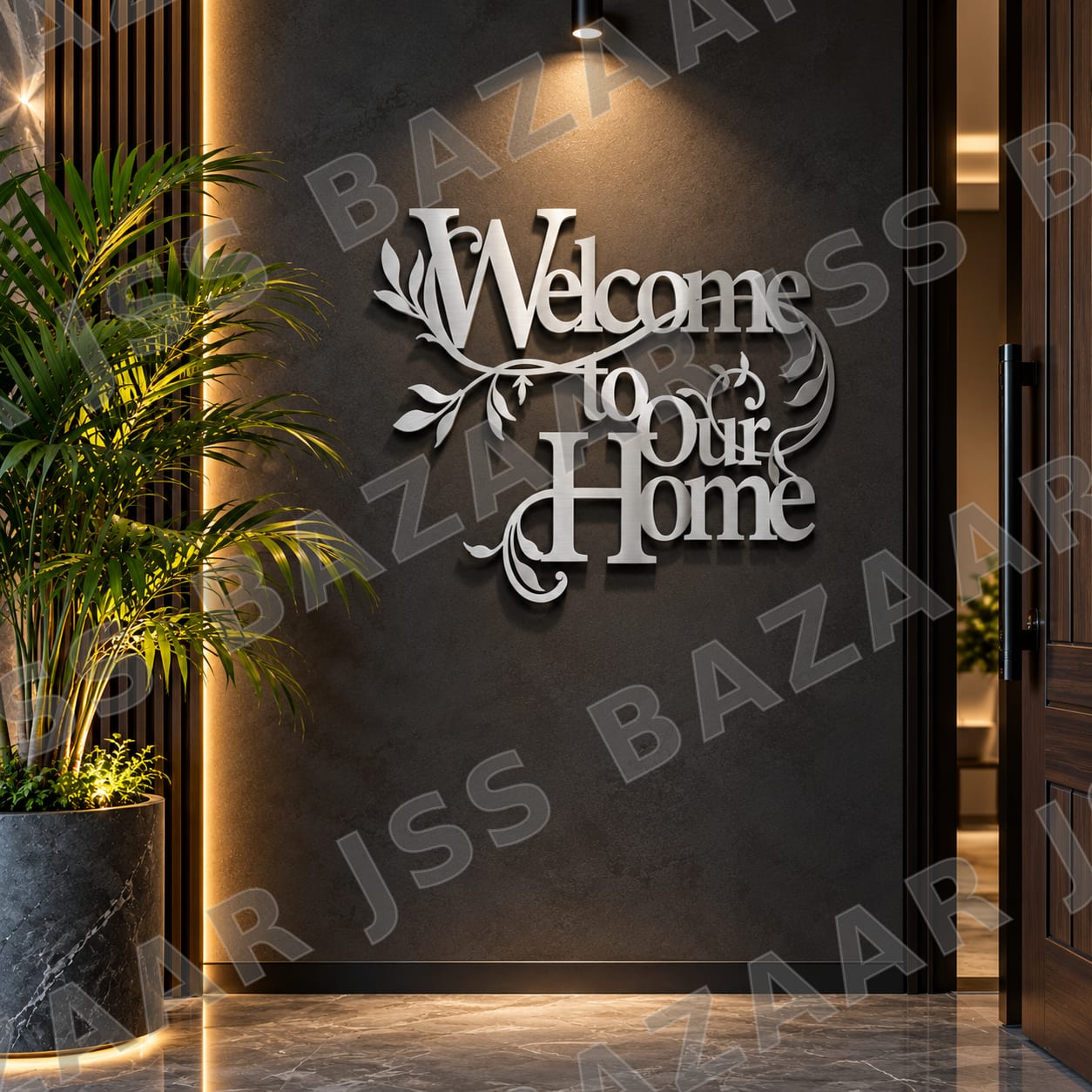 Welcome to our home metal wall art - Image 4