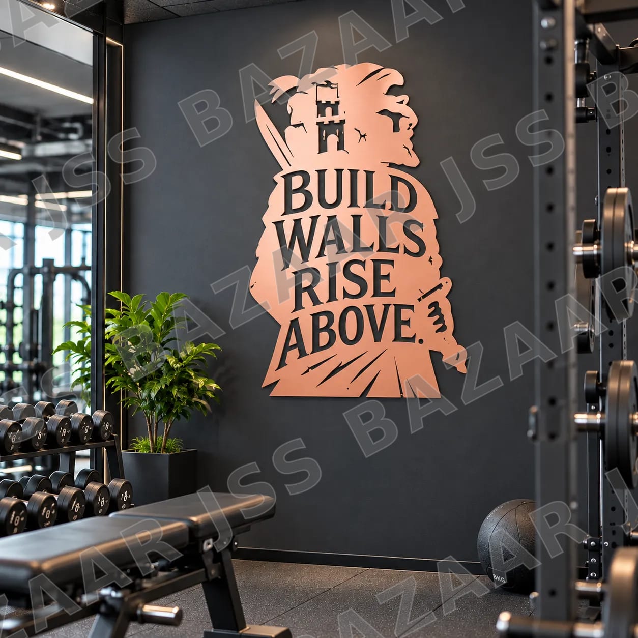 Build walls rise above metal wall art - Image 4