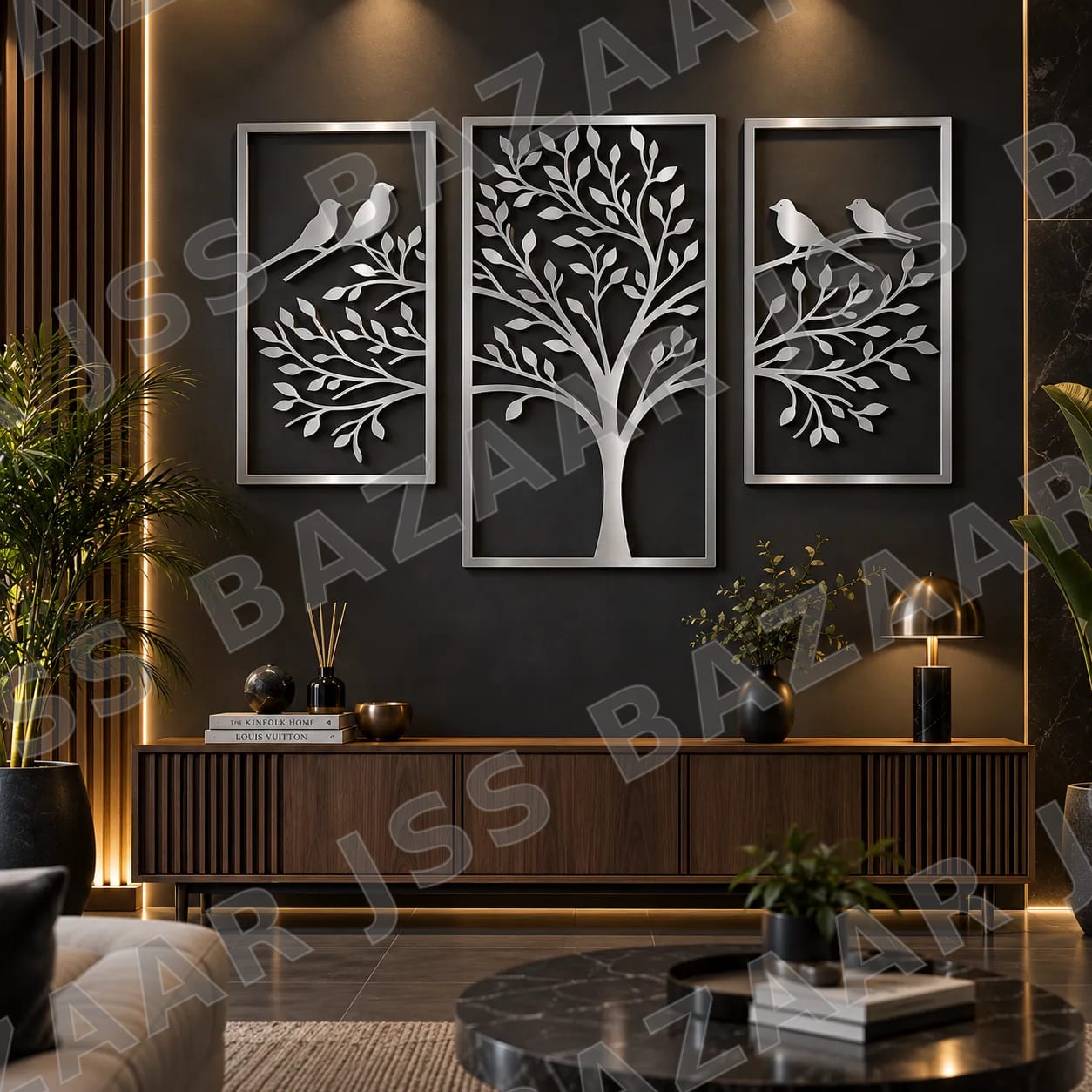 Tree 3 Pieces Metal Wall Art - Image 3